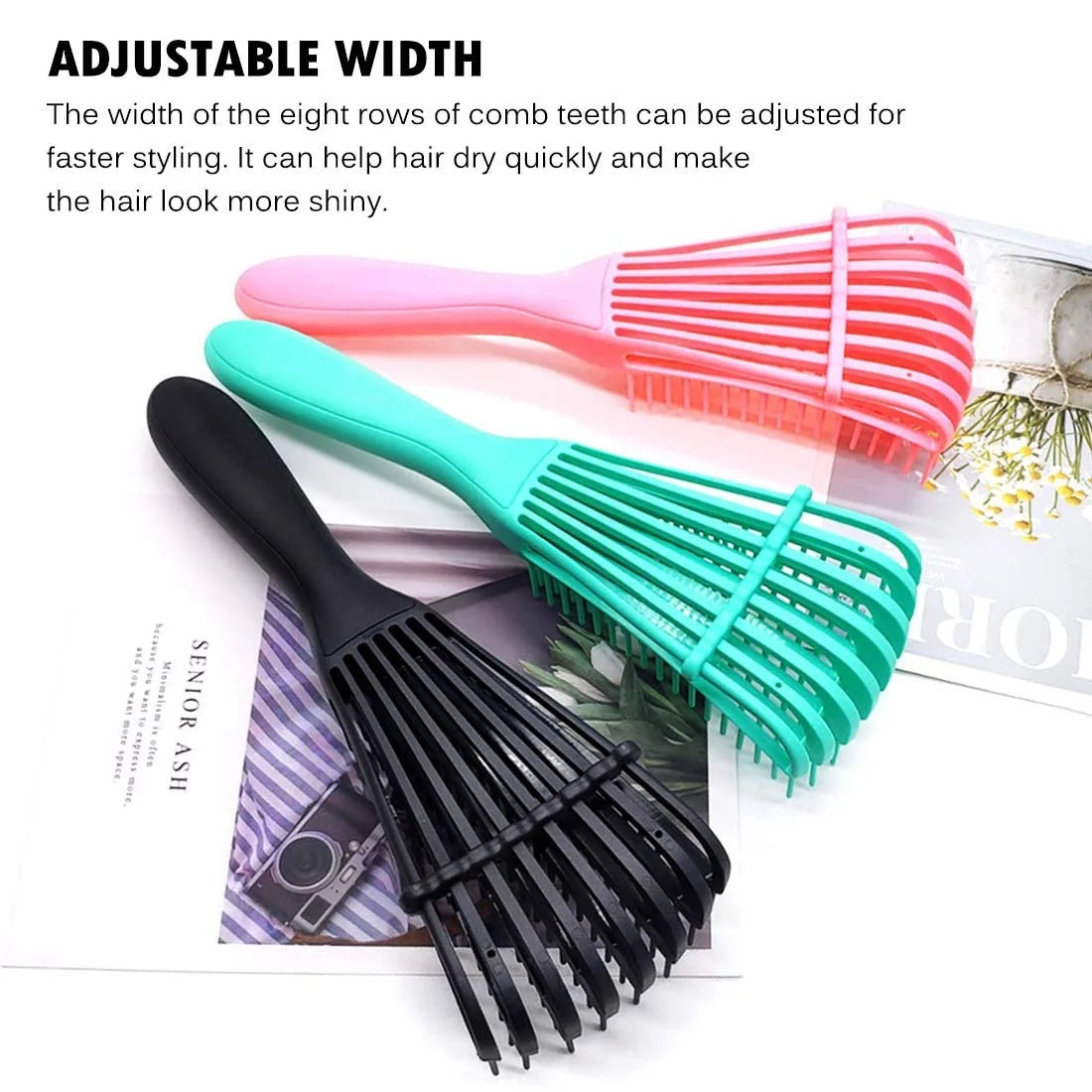 Moisture-Friendly Hair Brush for Curly & Coily Hair