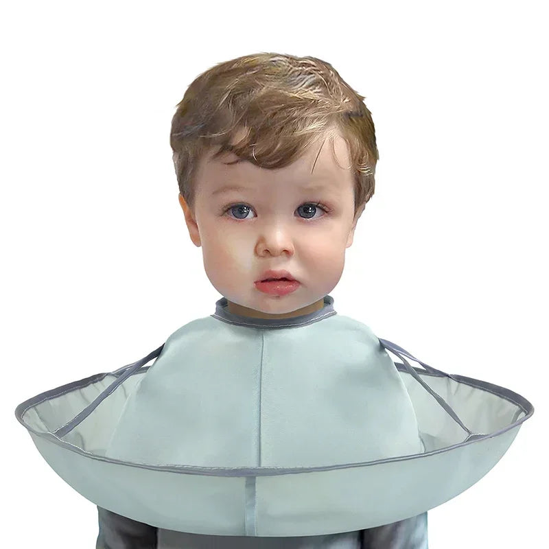 Foldable Kids Haircut Cape with Hair Catch